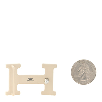 Hermes Enameled Steel Printed 24mm Felines H Email Belt Buckle Leopardus 2 of 3