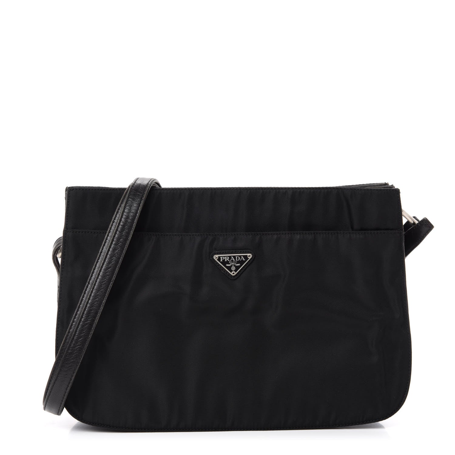 Prada Tessuto Nylon Shoulder Bag Black 1 of 10