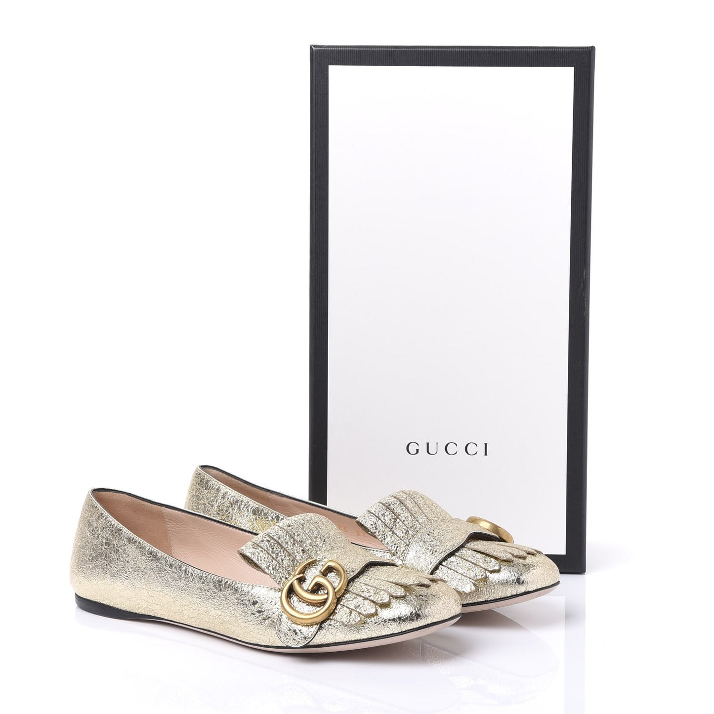 Galassia GG Marmont Fringe Flats 37 Platino