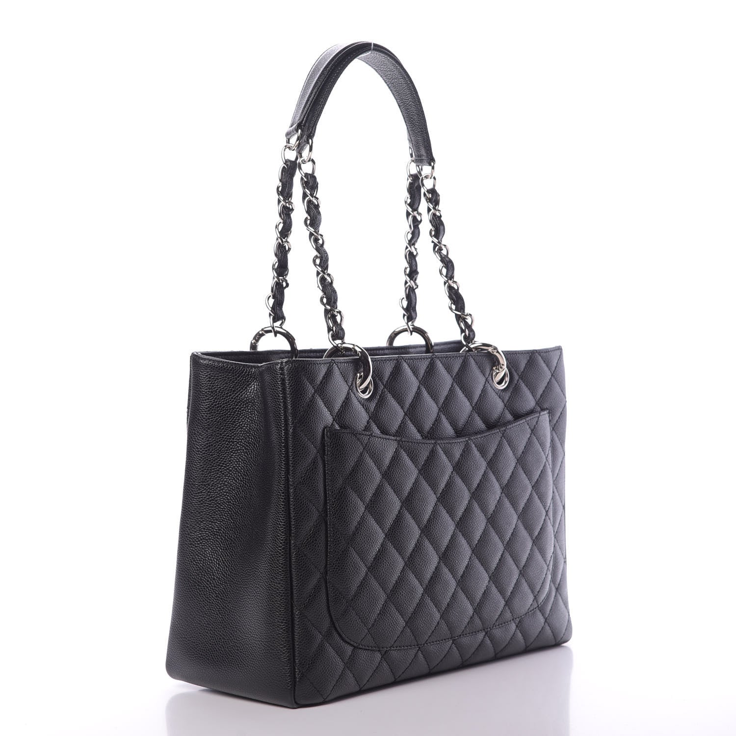 Chanel Caviar Quilted Grand Shopping Tote GST Black 3 of 10