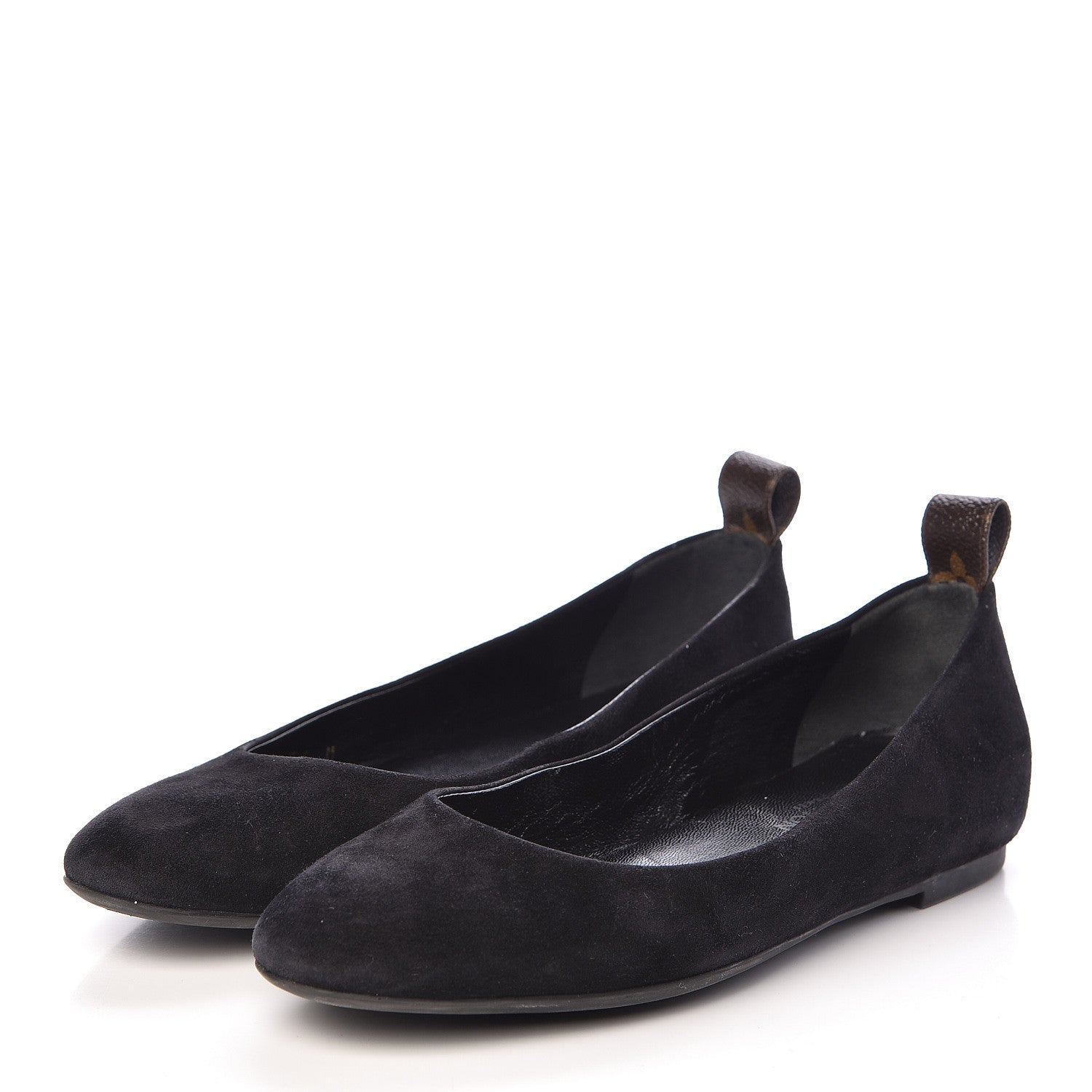 Louis Vuitton Suede Monogram Uniformes Ballet Flats 36 Black 3 of 9