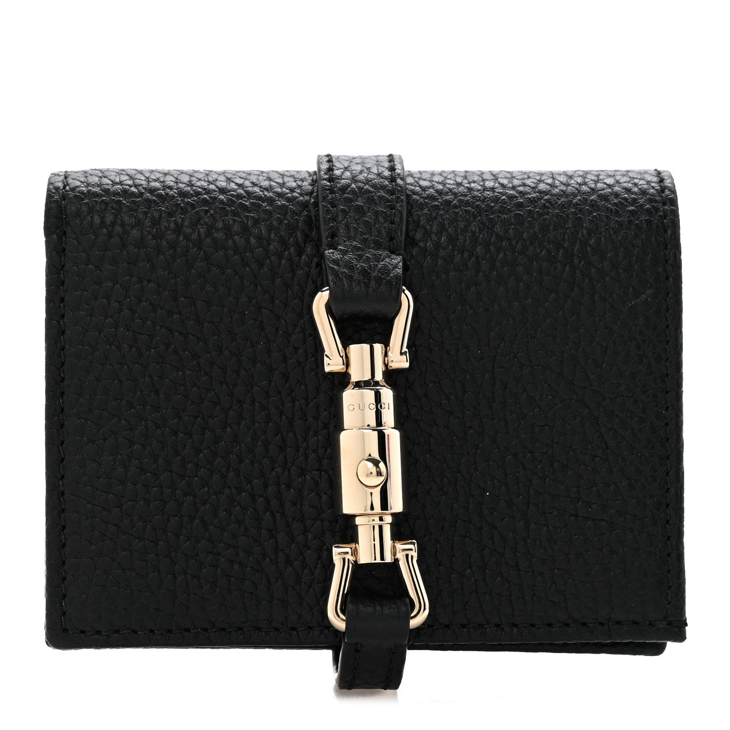 Gucci Calfskin Jackie 1961 Card Case Black 1 of 8