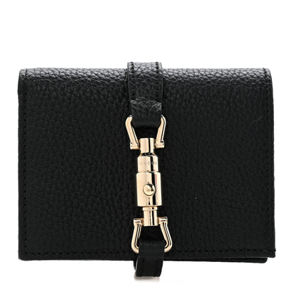 Gucci Calfskin Jackie 1961 Card Case Black 1 of 8