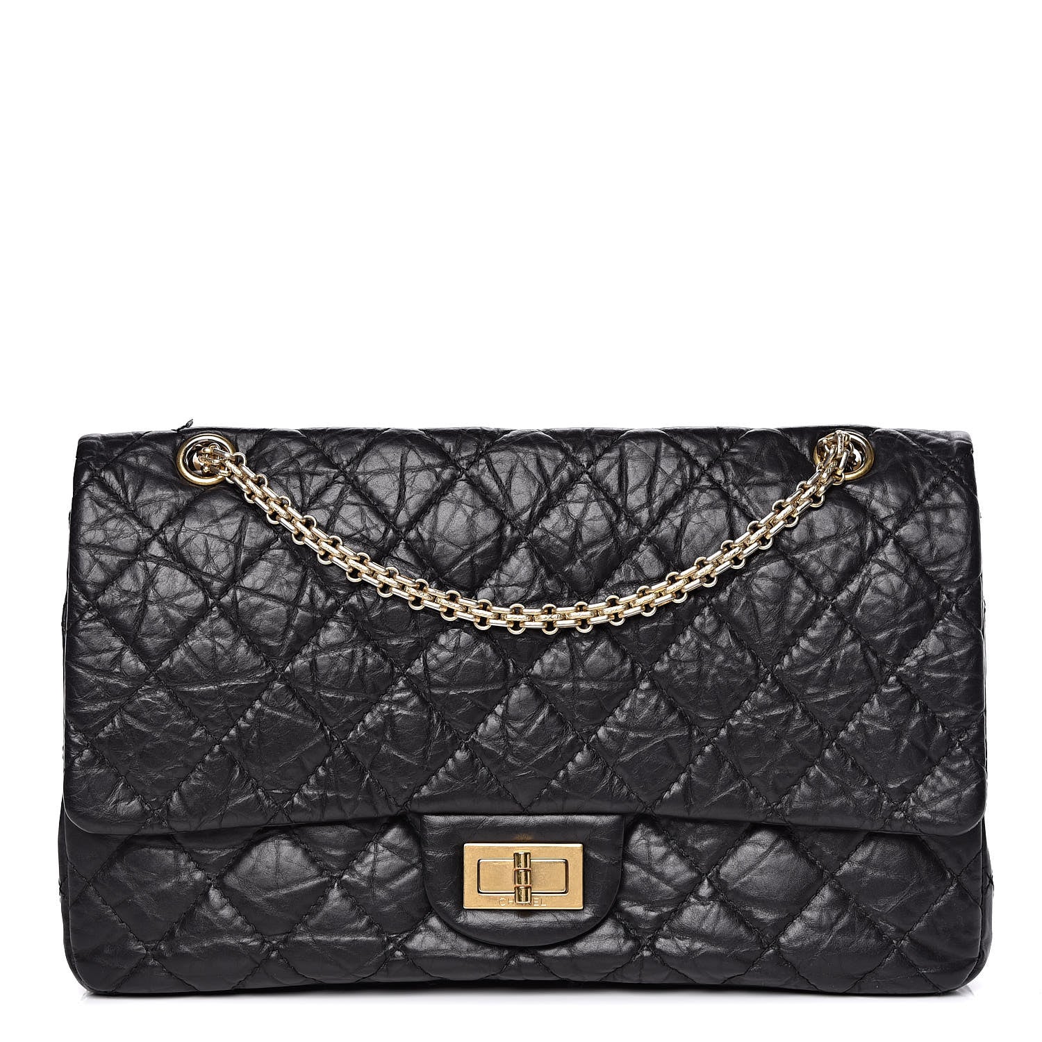 Chanel Aged Calfskin Quilted 2.55 Reissue 227 Flap Black 1 of 11