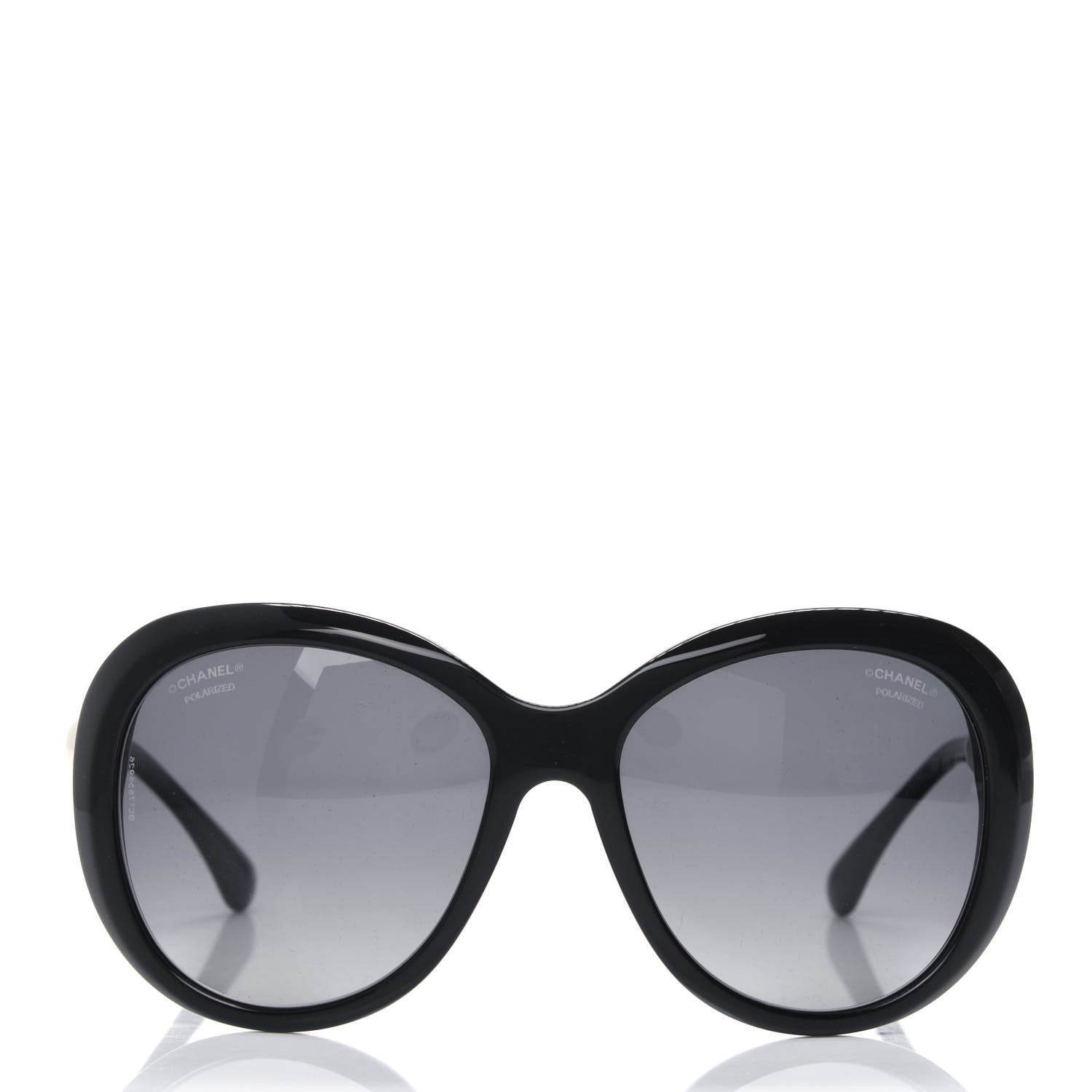 Chanel CC Pearl Polarized Sunglasses 5302-H Black 2 of 4