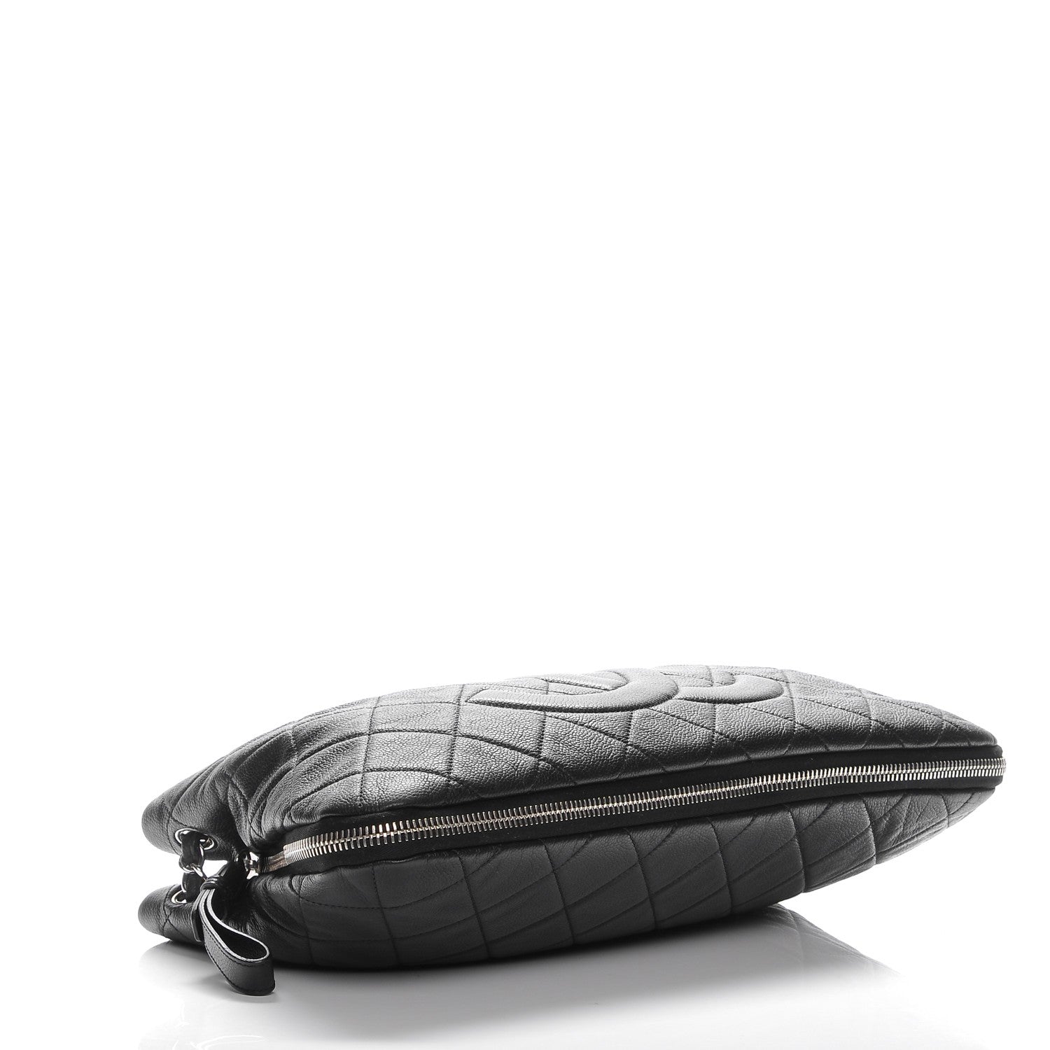 Chanel Caviar Quilted Expandable Zip Shoulder Bag Black 4 of 7