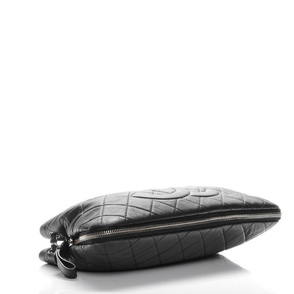 Chanel Caviar Quilted Expandable Zip Shoulder Bag Black 4 of 7
