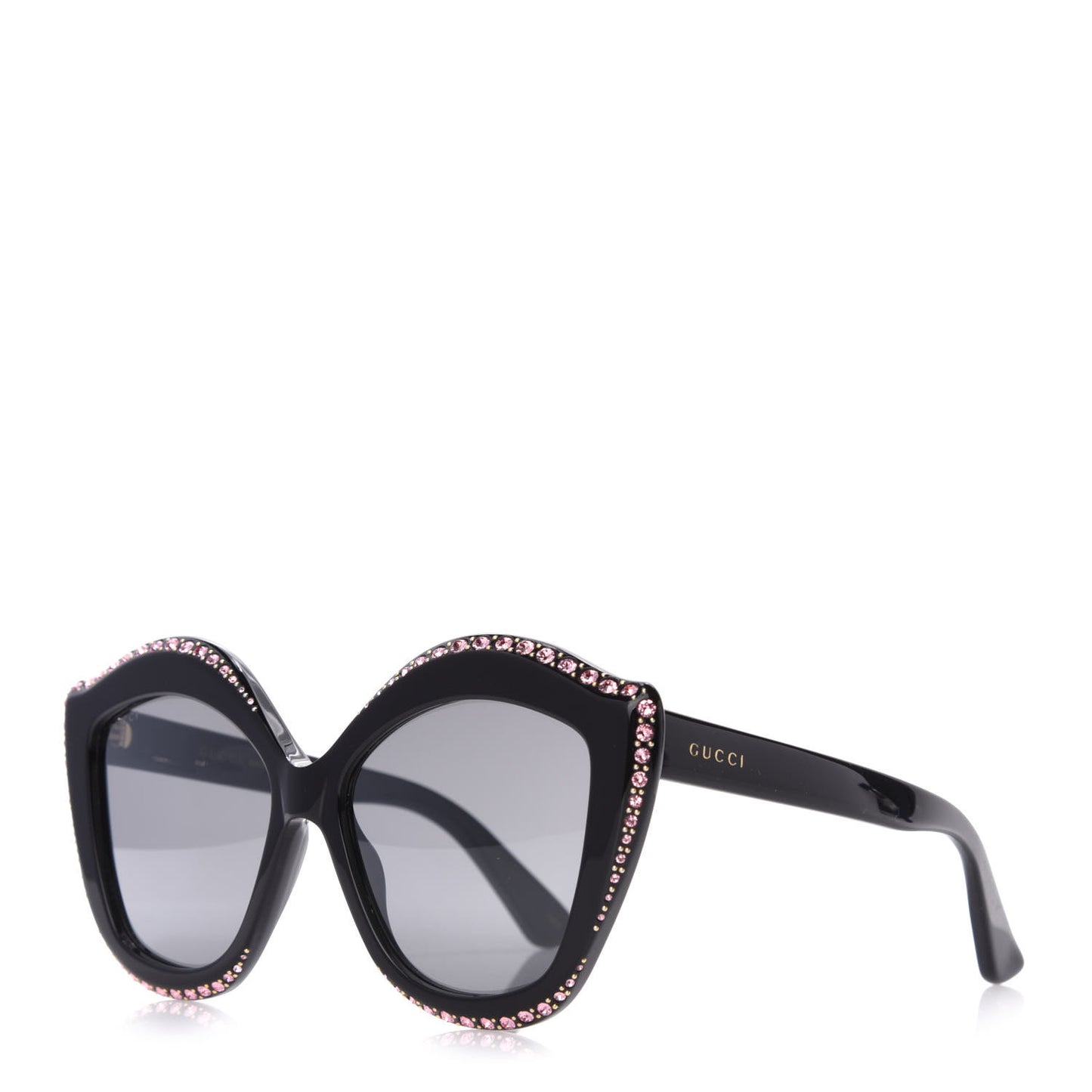 Crystal Cat Eye GG0118S Sunglasses Black