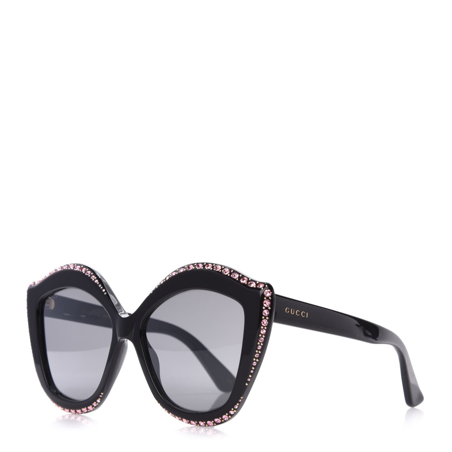 Gucci Crystal Cat Eye GG0118S Sunglasses Black 1 of 7