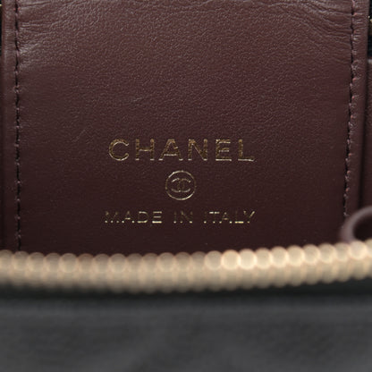 Chanel Caviar Quilted Mini Vanity Case With Chain Black 6 of 12