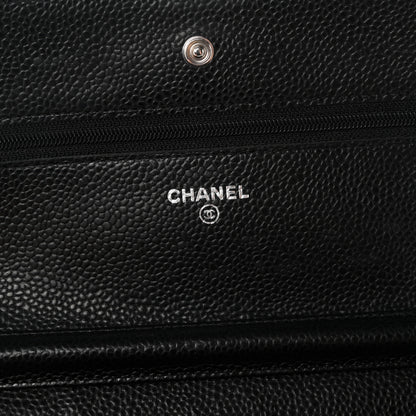 Chanel Caviar Quilted Wallet On Chain WOC Black 6 of 12