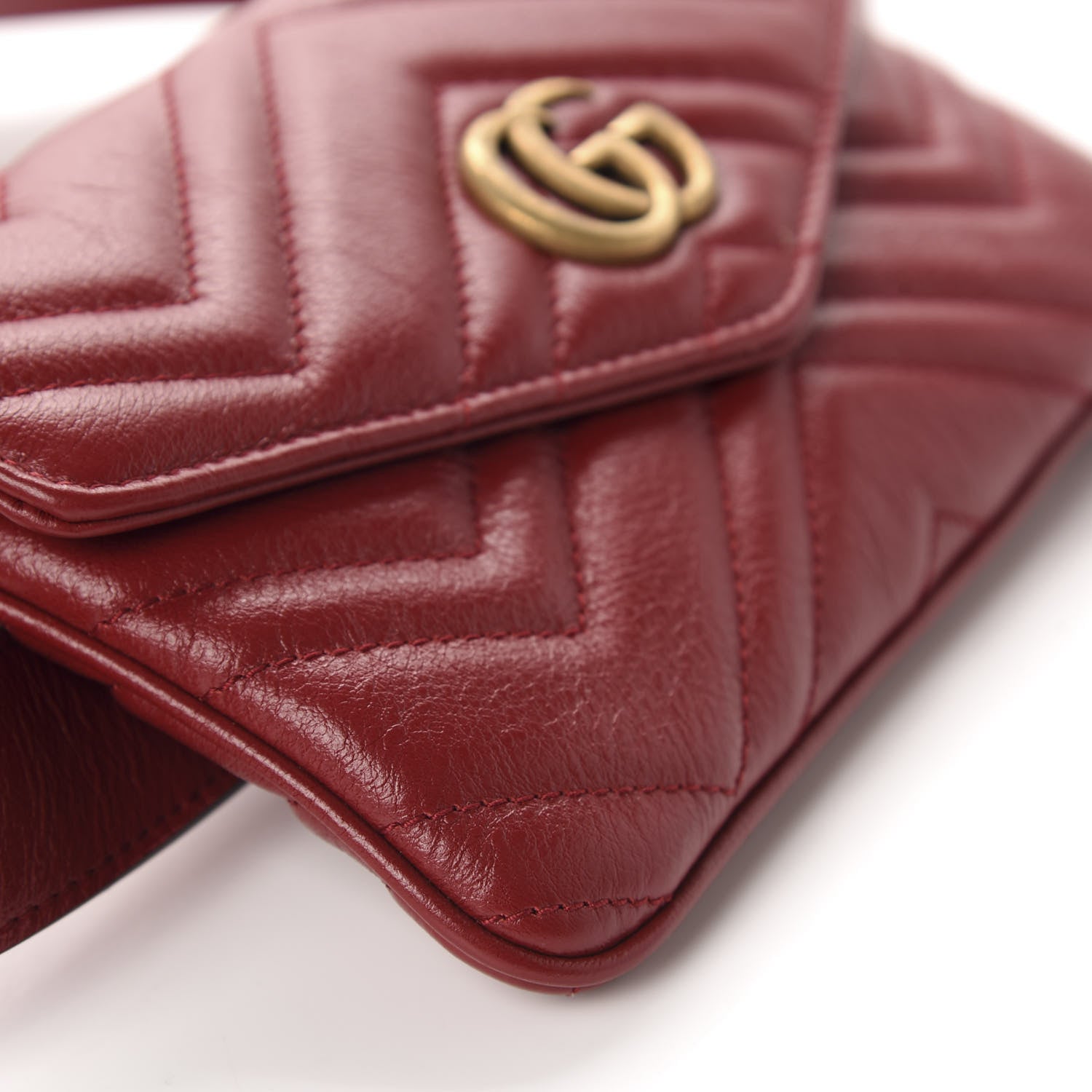 Gucci Azalea Calfskin Matelasse GG Marmont Multi Belt Bag 85 34 Romantic Cerise 7 of 19