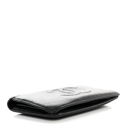 Chanel Caviar Timeless CC Yen Wallet Black 4 of 10