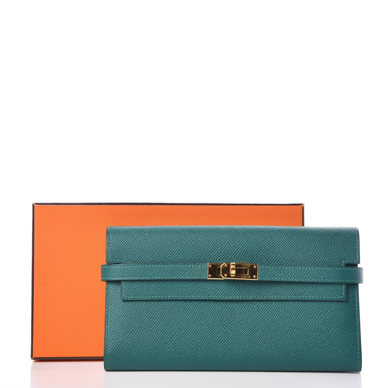 Hermes Epsom Kelly Longue Wallet Malachite 8 of 8