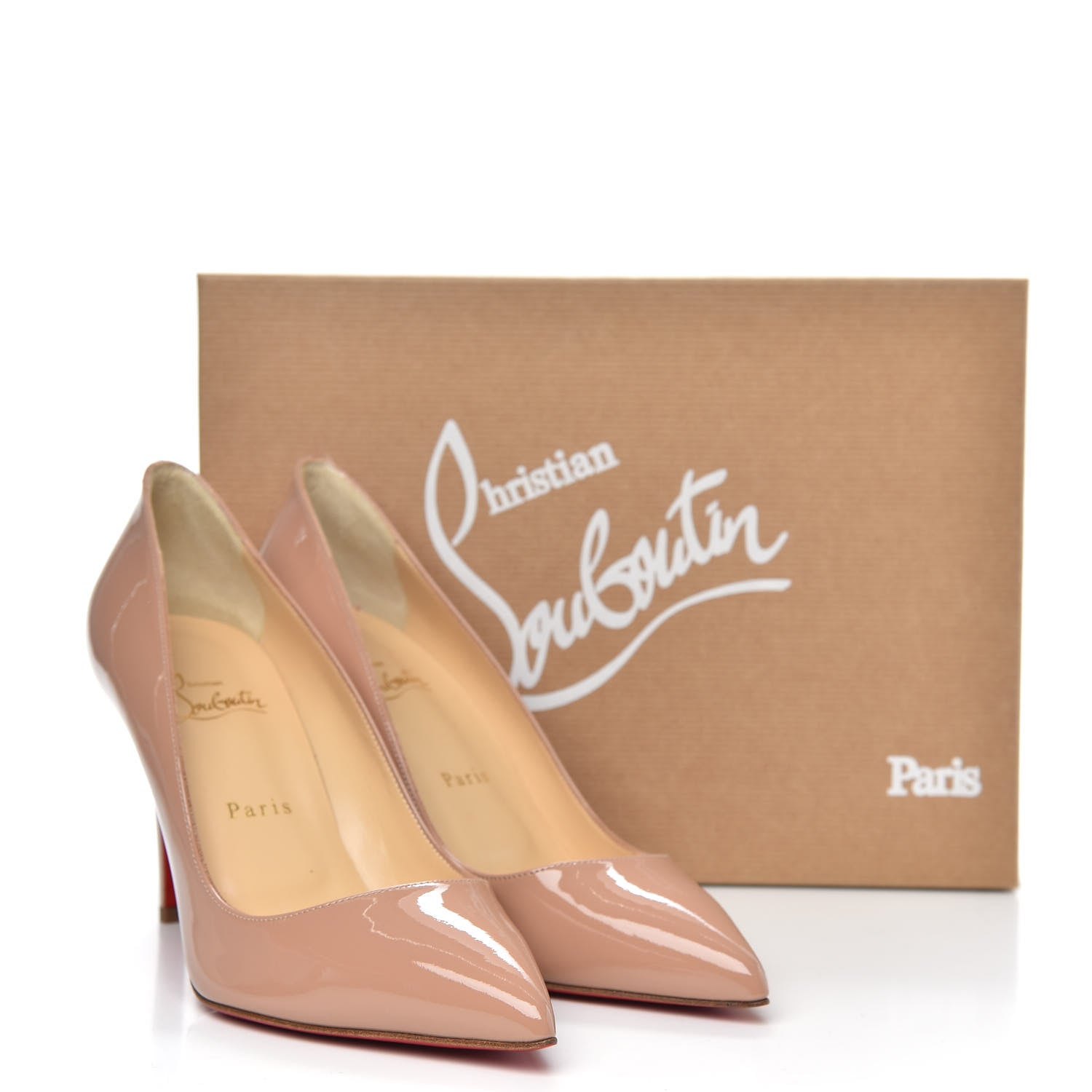 Christian Louboutin Patent Pigalle 85 Pumps 39 Nude 8 of 8