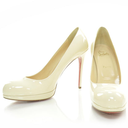 Christian Louboutin Patent New Simple 120 Pumps 40.5 Bone 1 of 8