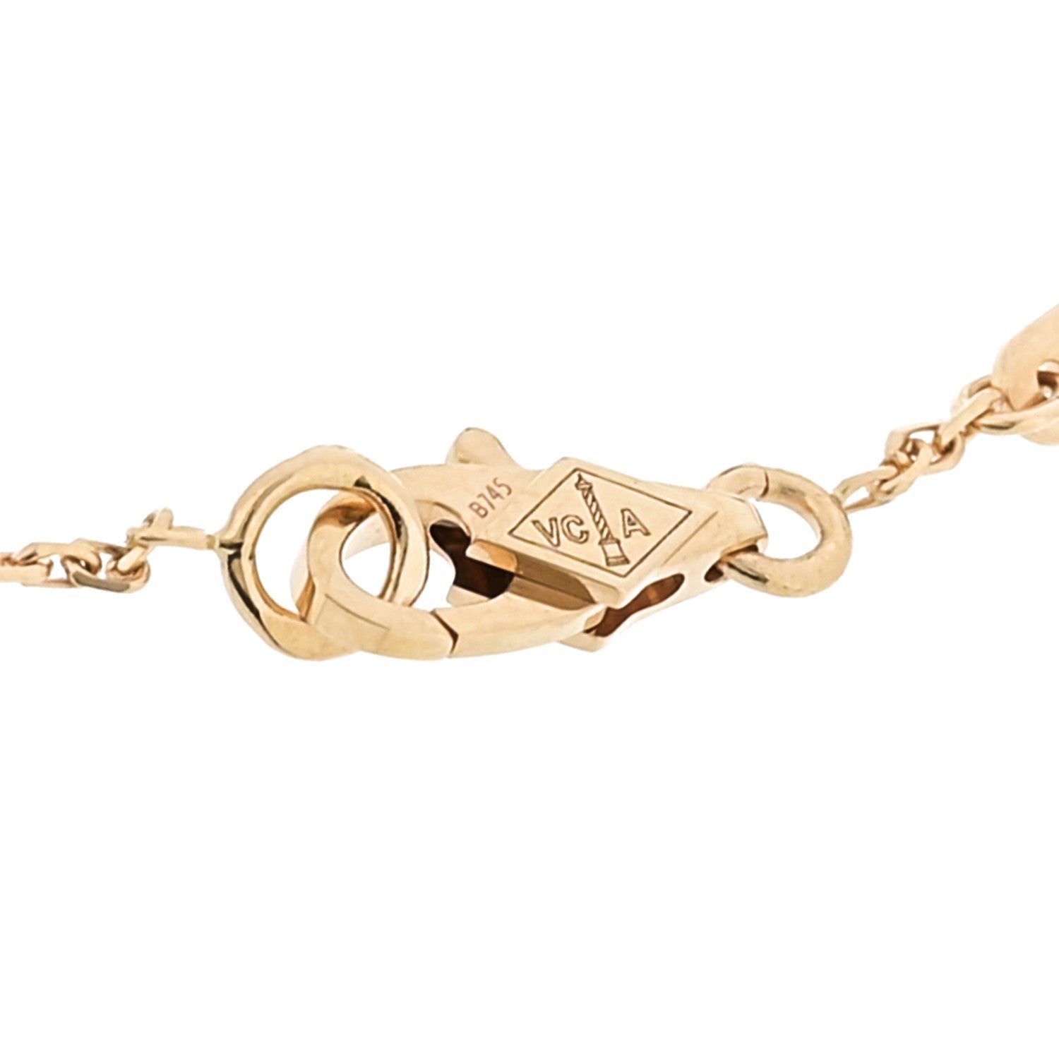 Van Cleef & Arpels 18K Yellow Gold Diamond Mini Frivole Pave Bracelet 3 of 5