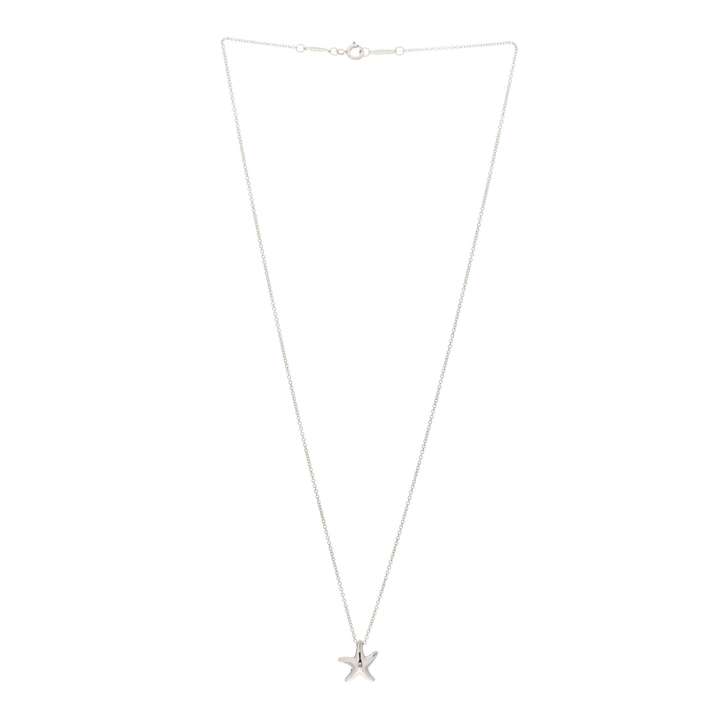 Sterling Silver 12mm Elsa Peretti Starfish Pendant Necklace
