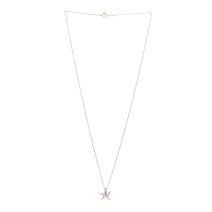 Tiffany Sterling Silver 12mm Elsa Peretti Starfish Pendant Necklace 3 of 4