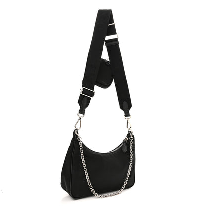 Prada Nylon Re-Edition 2005 Shoulder Bag Black 3 of 10