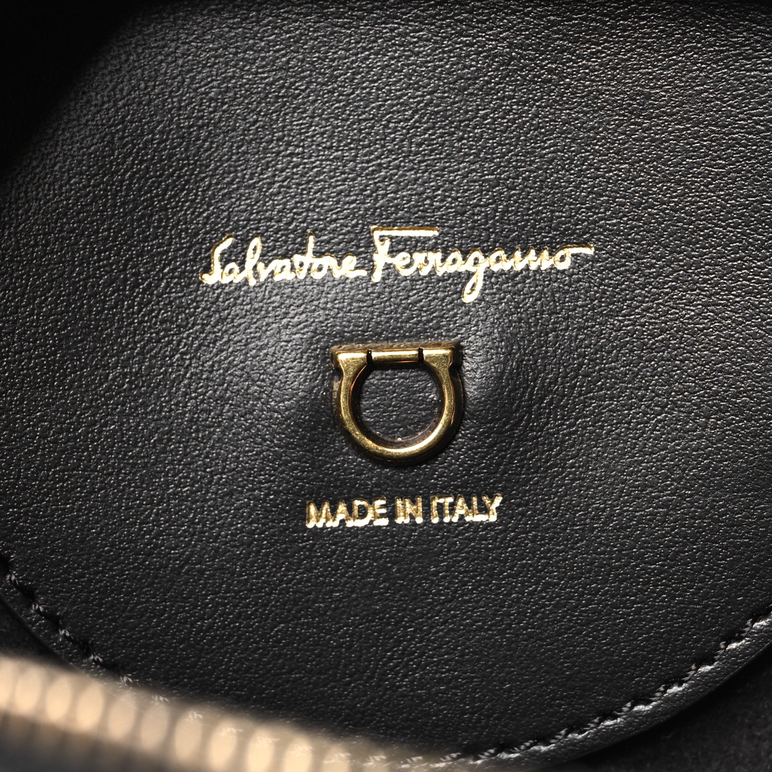Salvatore Ferragamo Calfskin Travel Camera Crossbody Bag Black 6 of 9