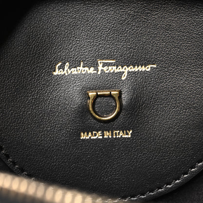 Salvatore Ferragamo Calfskin Travel Camera Crossbody Bag Black 6 of 9