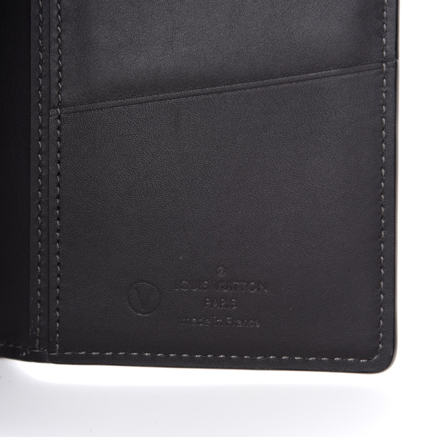 Louis Vuitton Cuir Ombre Brazza Wallet Anthracite 6 of 7