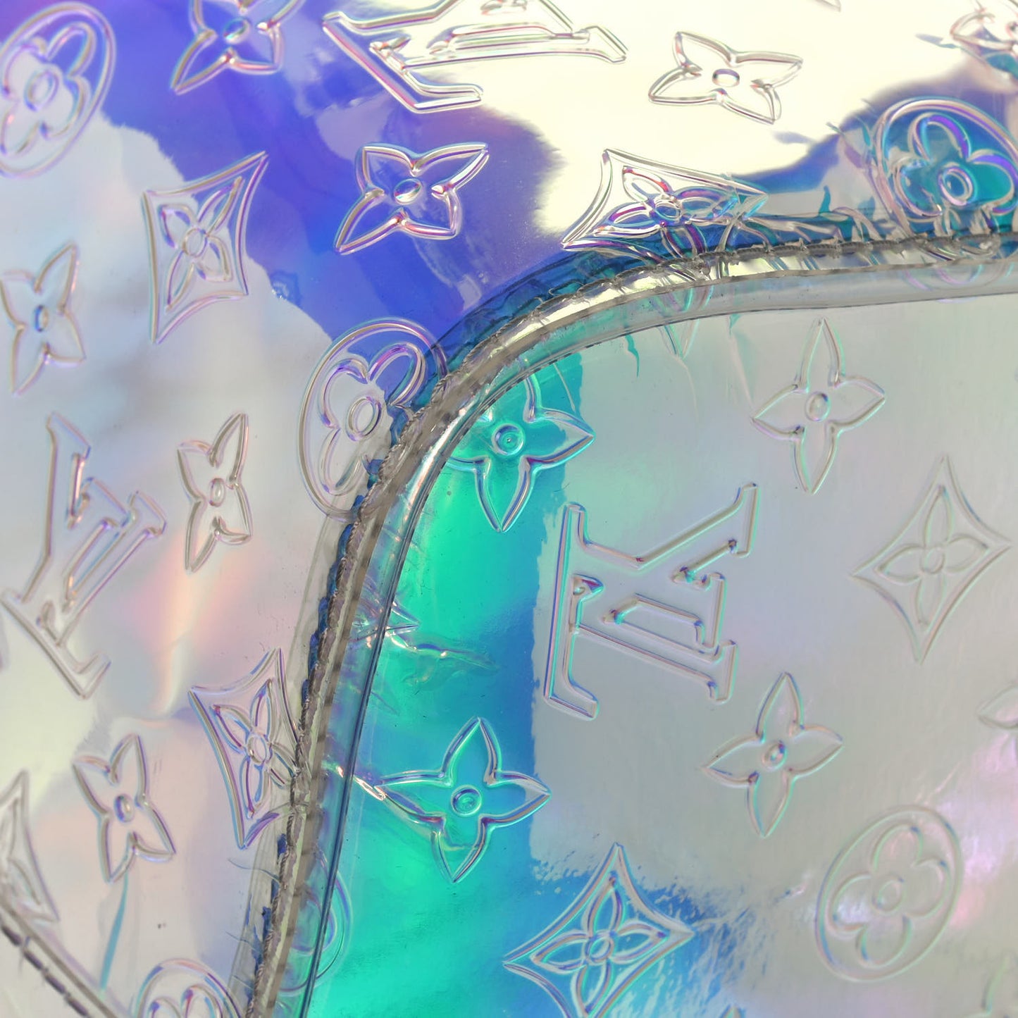 PVC Monogram Keepall Bandouliere 50 Iridescent Prism