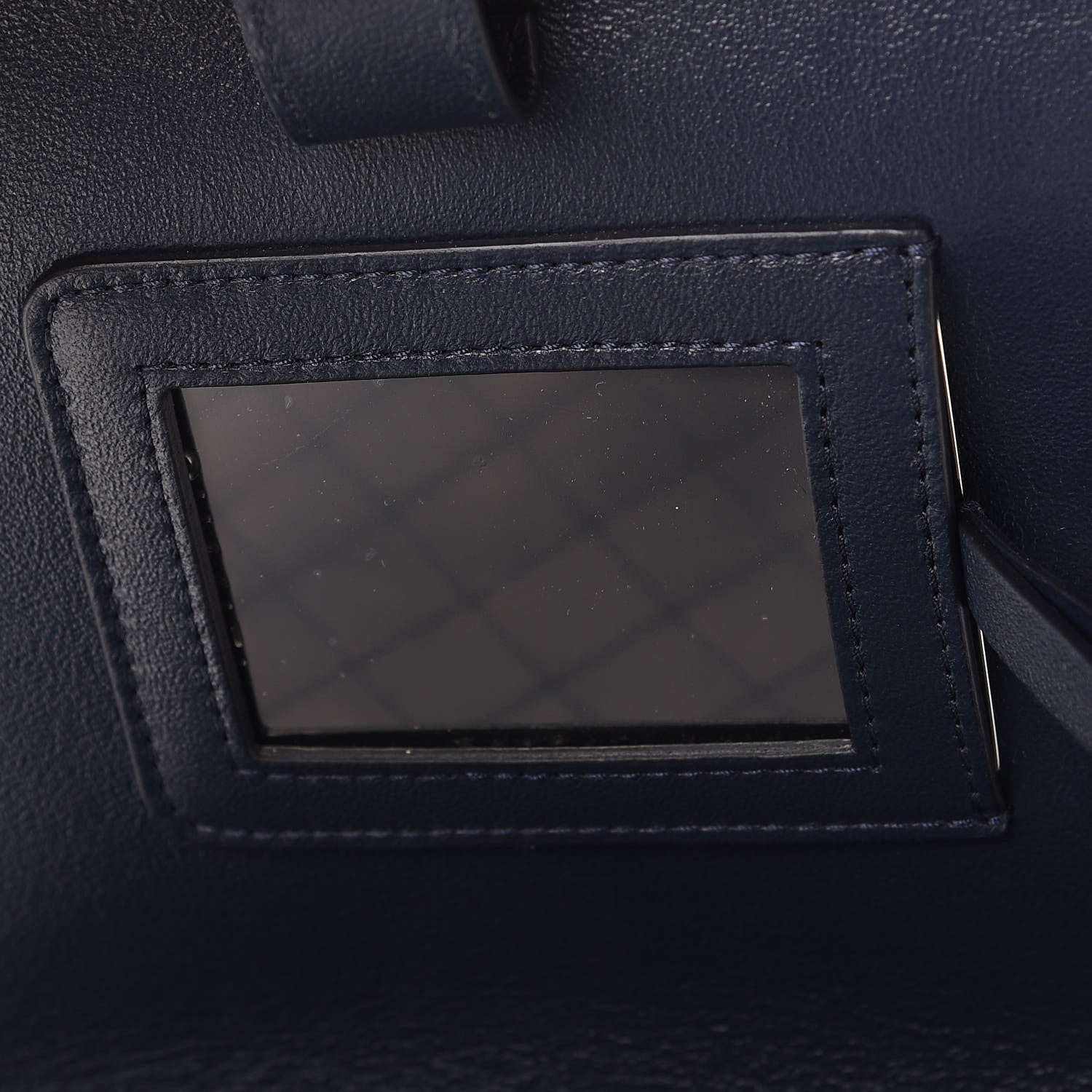 Chanel Caviar Quilted Large CC Filigree Vanity Case Navy 8 of 10