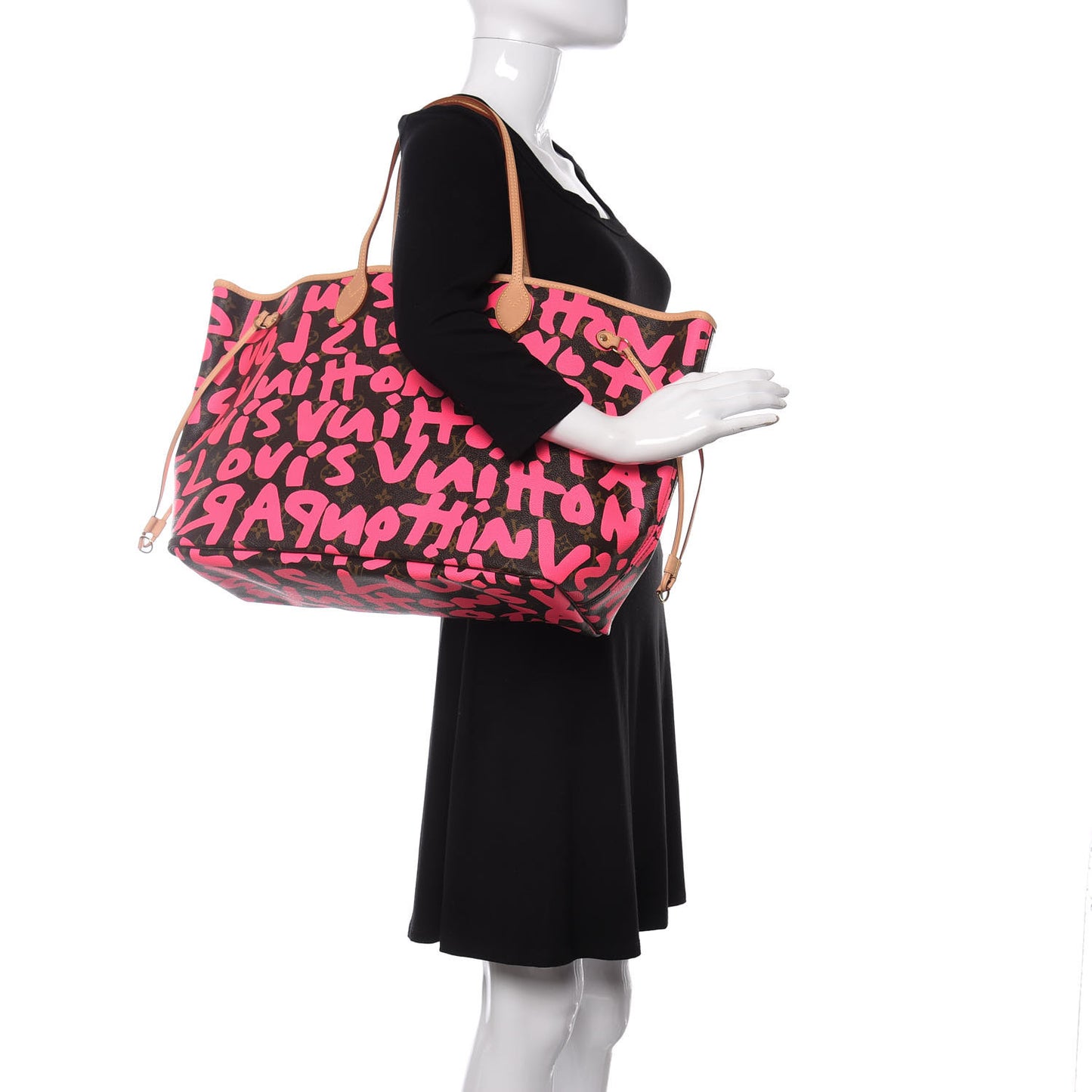 Monogram Graffiti Neverfull GM Fuchsia