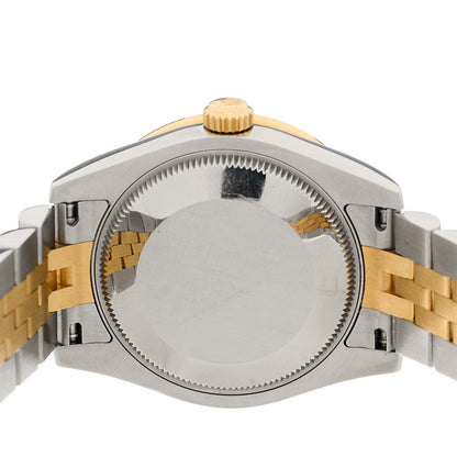 Rolex Stainless Steel 18K Yellow Gold Diamond 31mm Oyster Perpetual Datejust Watch Silver 178383 4 of 5