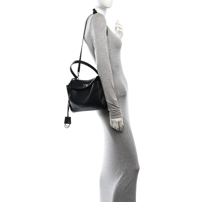 Balenciaga Natural Smooth Calfskin Small Rodeo Top Handle Handbag Black 2 of 10