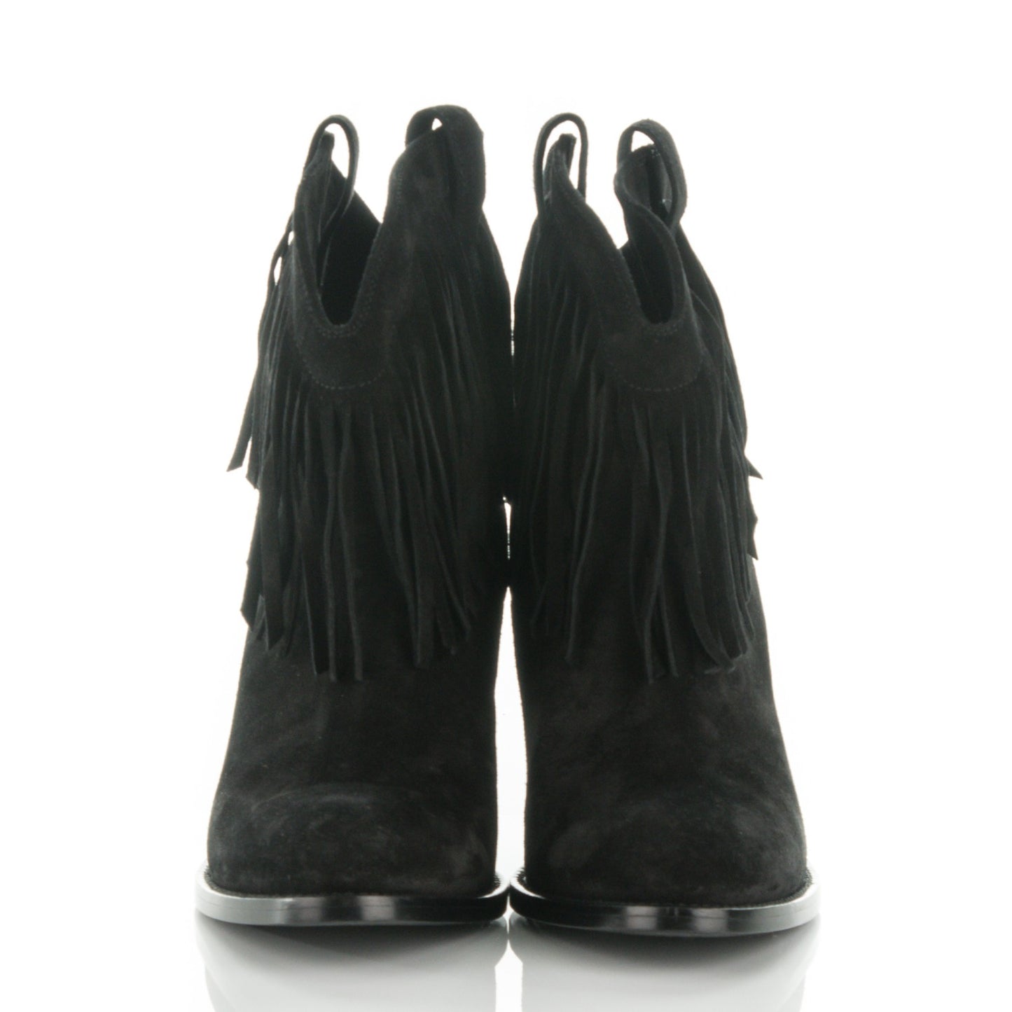 Suede Fringe Curtis 80 Ankle Boots 39 Black