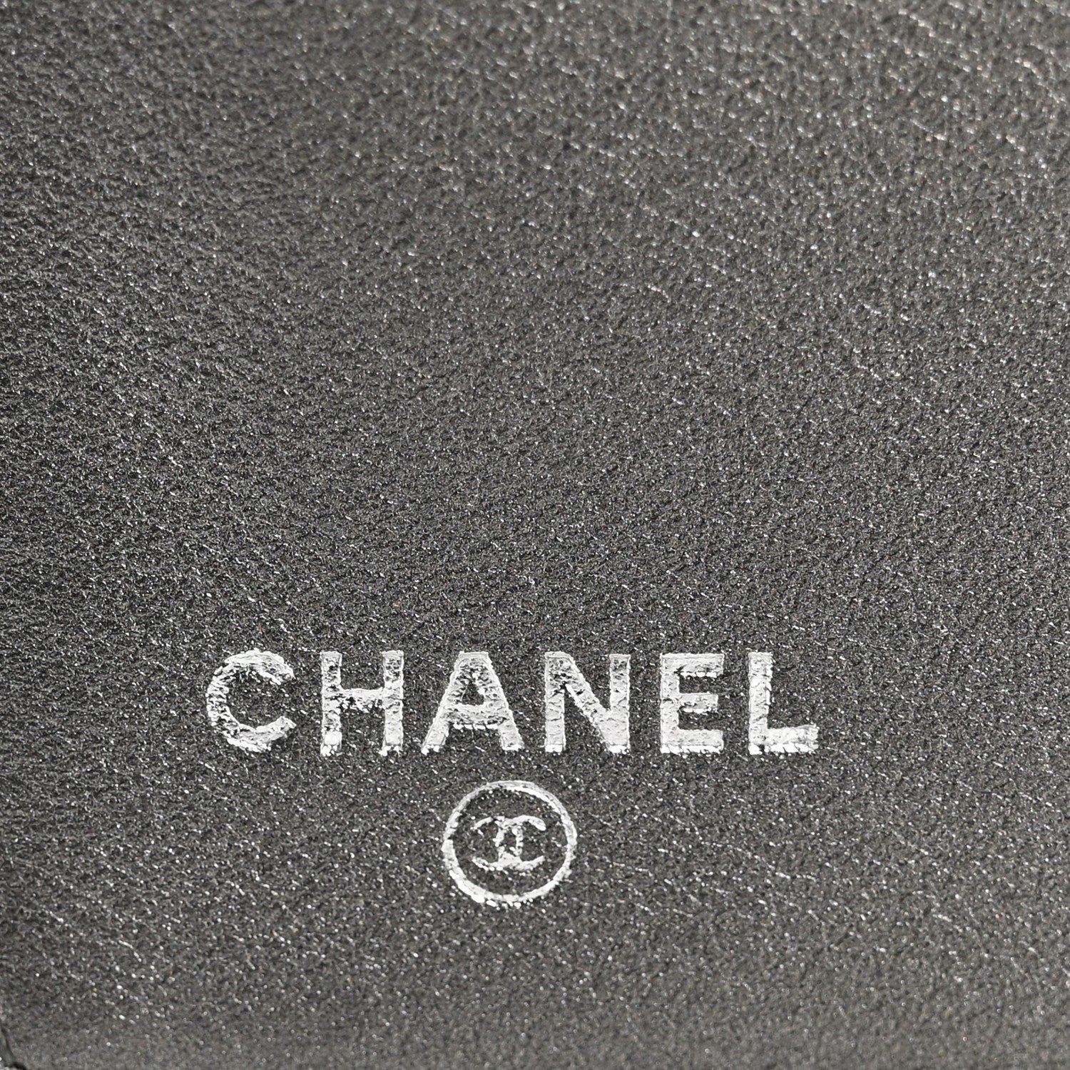 Chanel Metallic Caviar Timeless CC Yen Wallet Dark Silver 6 of 9