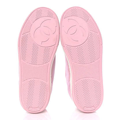 Chanel Fabric Womens Logo Sneakers 36 Light Pink 6 of 10