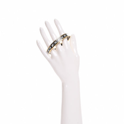 Hermes Enamel Printed Narrow Balcons Du Guadalquivir Bracelet 70 Black 2 of 6