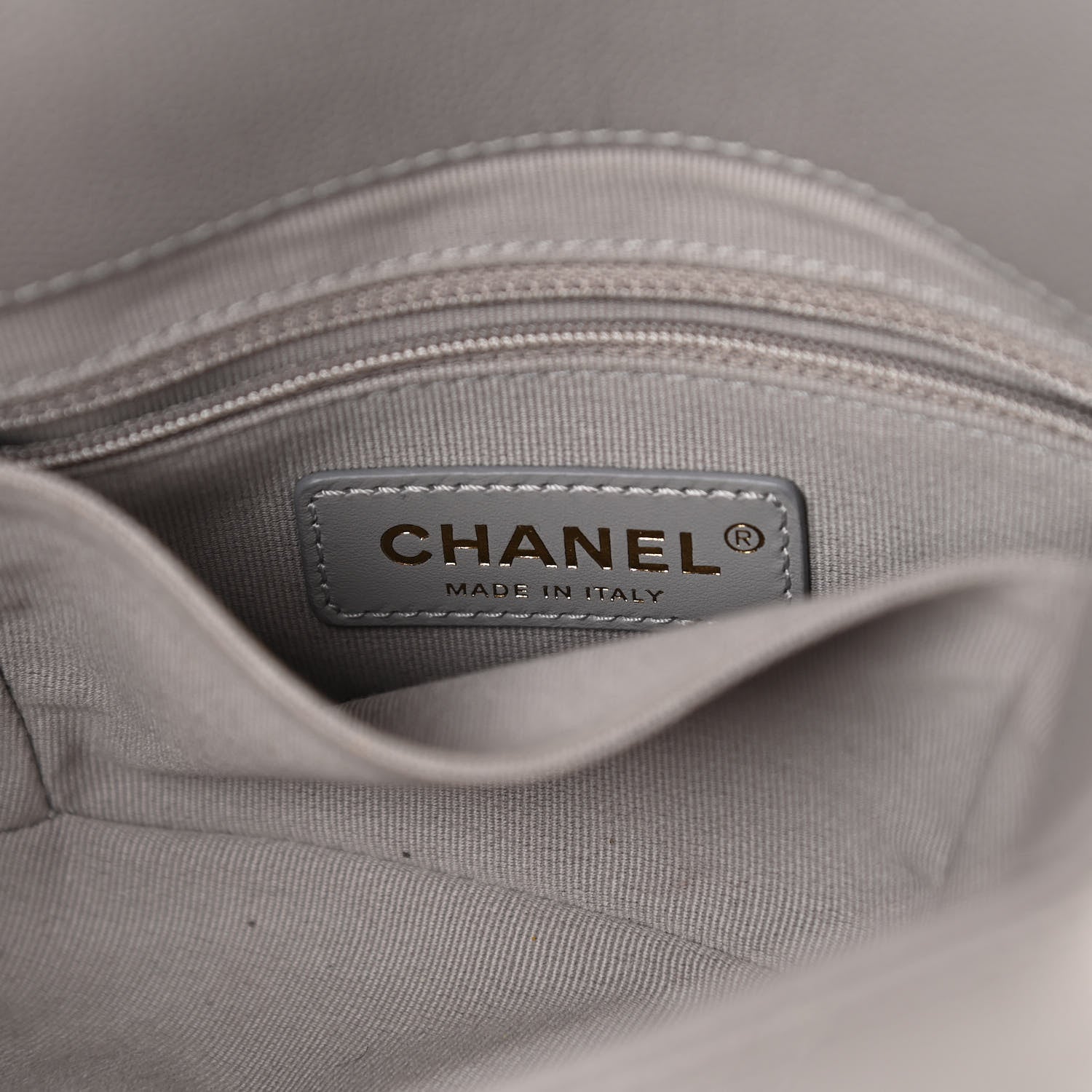 Chanel Caviar Quilted Mini Bracelet On Chain Flap Grey 6 of 11