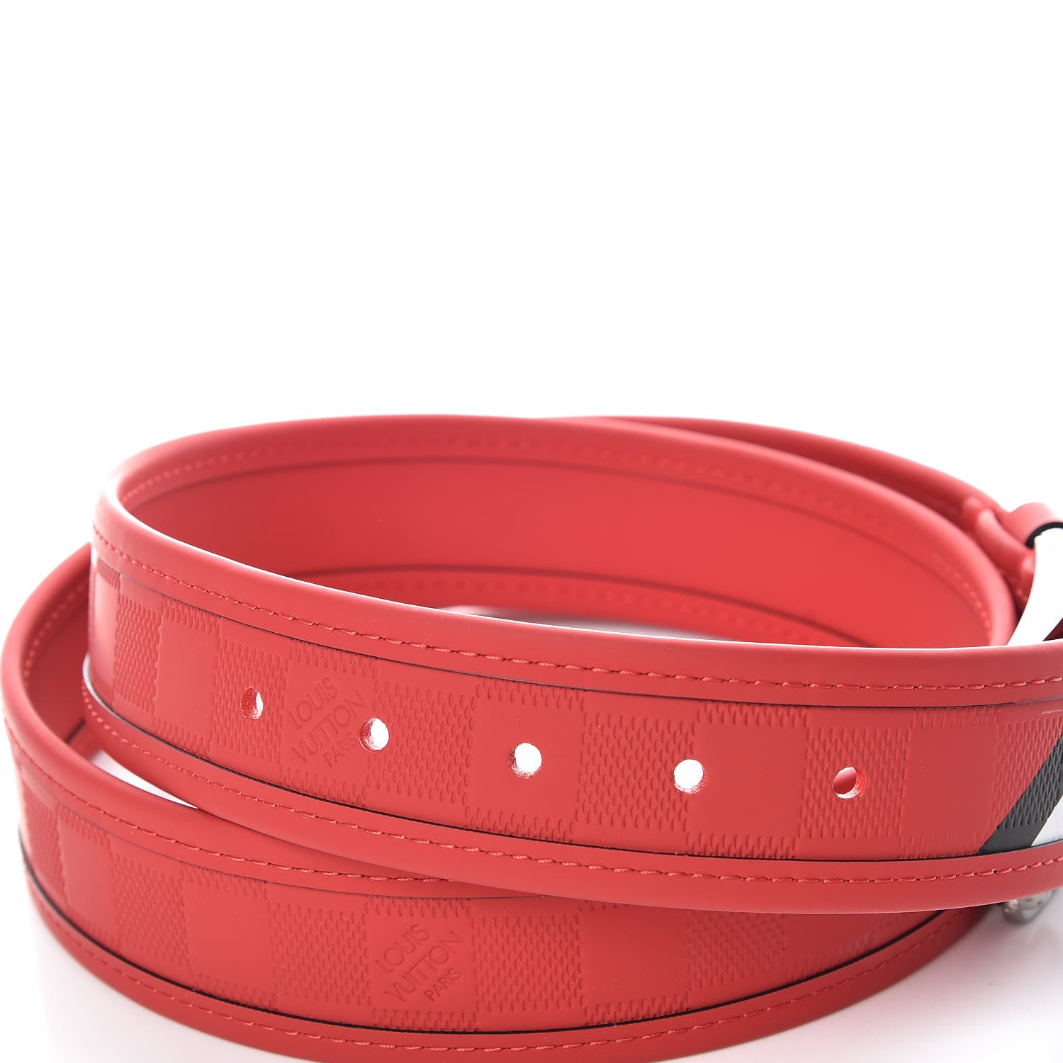 Louis Vuitton Damier Infini 40mm Belt 100 40 Red 3 of 7