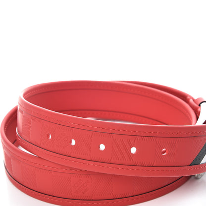 Louis Vuitton Damier Infini 40mm Belt 100 40 Red 3 of 7