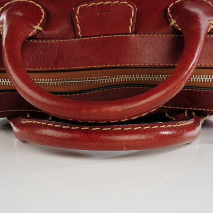Chloe Calfskin Edith Satchel Whiskey 5 of 9