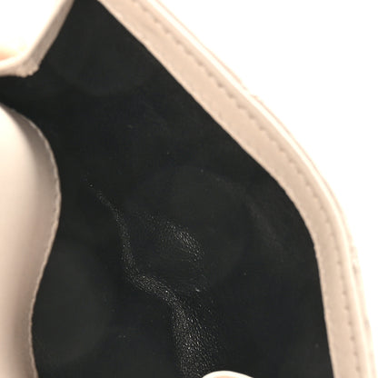 Saint Laurent Lambskin Y Quilted Monogram Compact Loulou Wallet Nude Powder 6 of 8