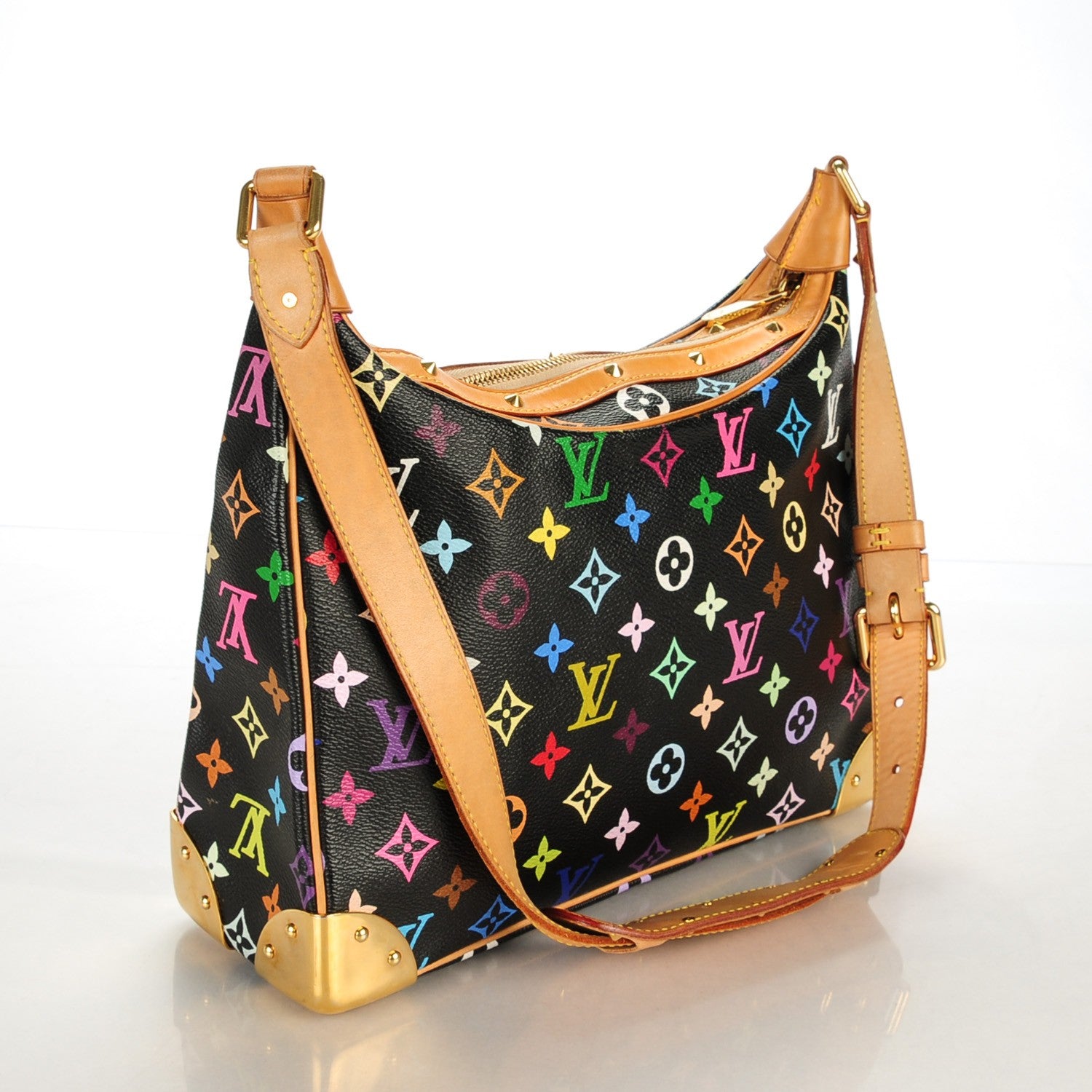 Louis Vuitton Monogram Multicolor Boulogne Black 3 of 8