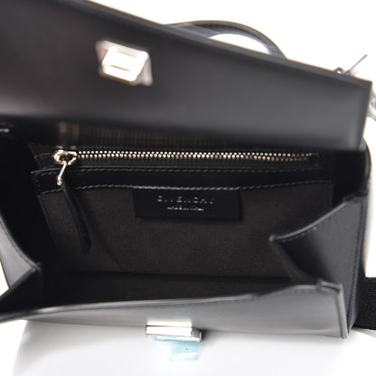 Givenchy Calfskin Mini Pandora Box Logo Strap Crossbody Bag Black 5 of 7