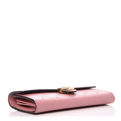 Gucci Guccissima Signature Icon Continental Wallet Carmine Rose 4 of 9