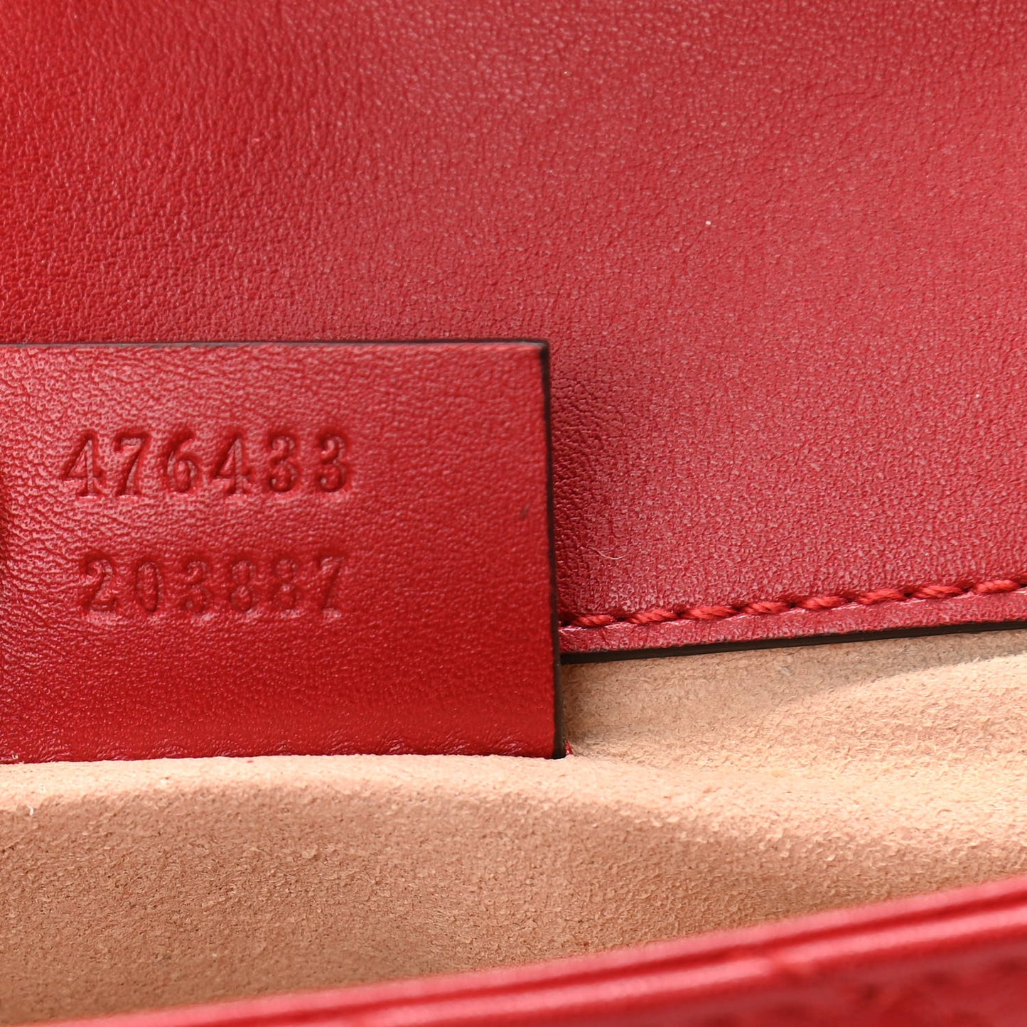 Calfskin Matelasse Super Mini GG Marmont Shoulder Bag Hibiscus Red