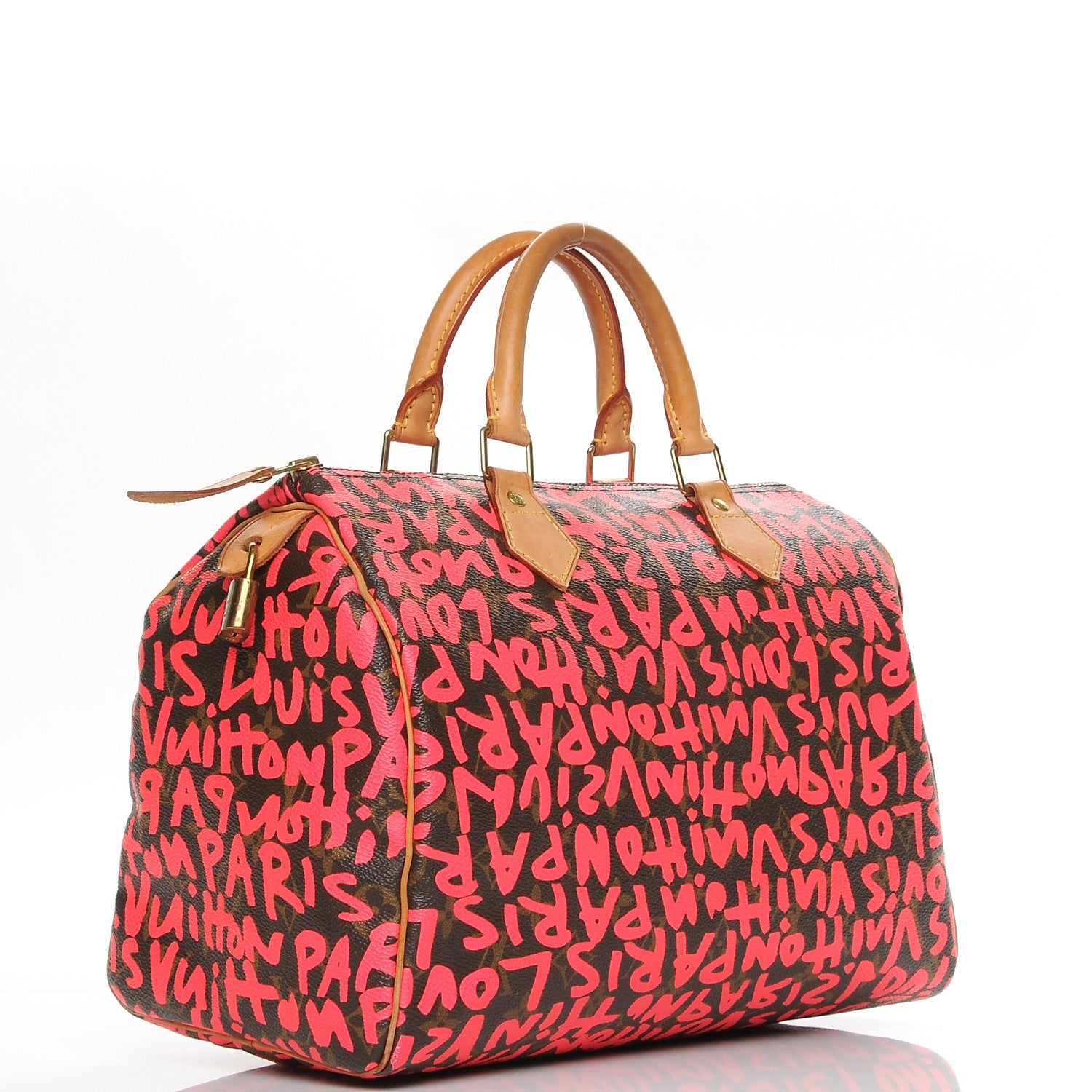 Louis Vuitton Monogram Graffiti Speedy 30 Fuchsia 3 of 14
