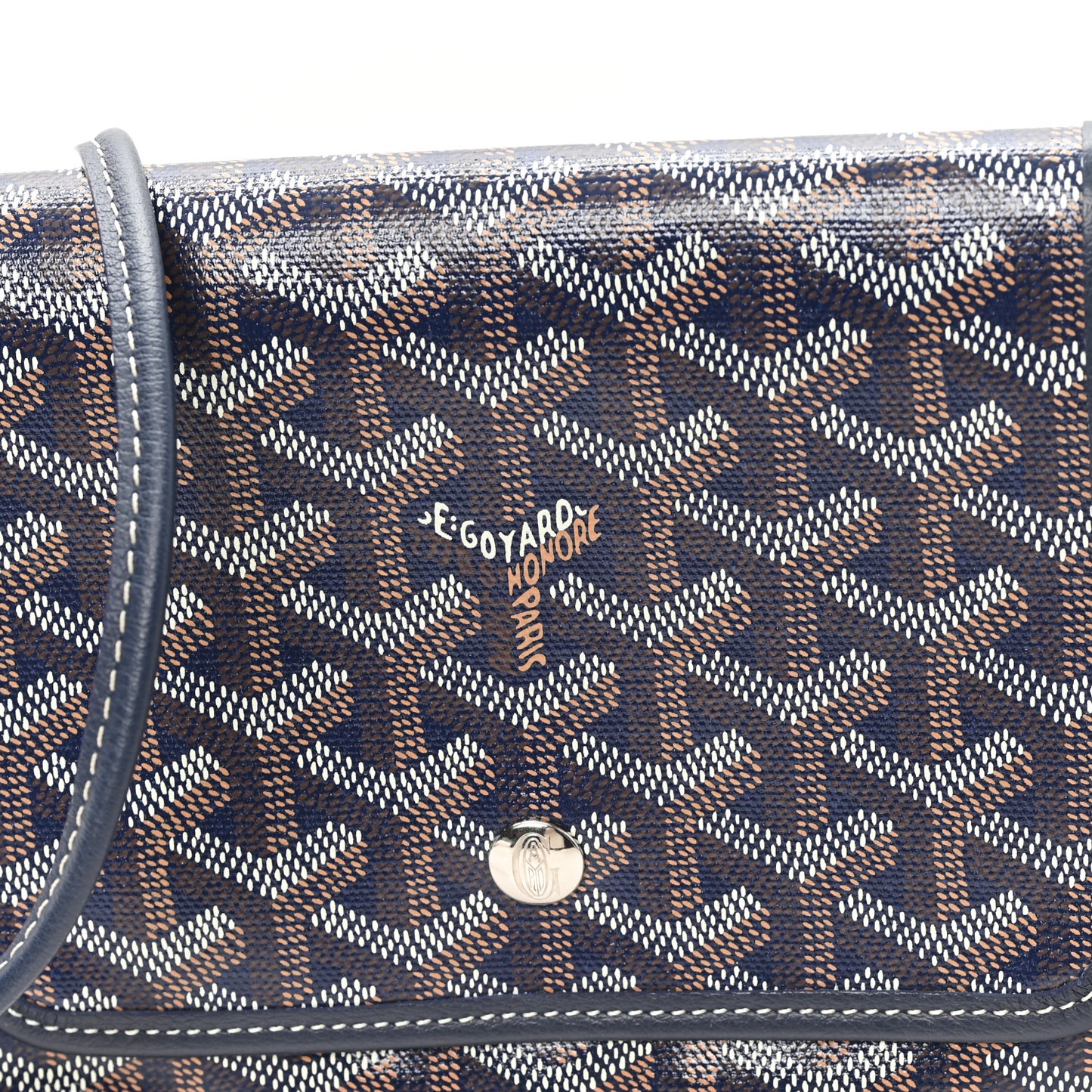Goyardine Plumet Wallet Clutch Navy