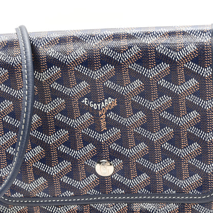 Goyard Goyardine Plumet Wallet Clutch Navy 6 of 8
