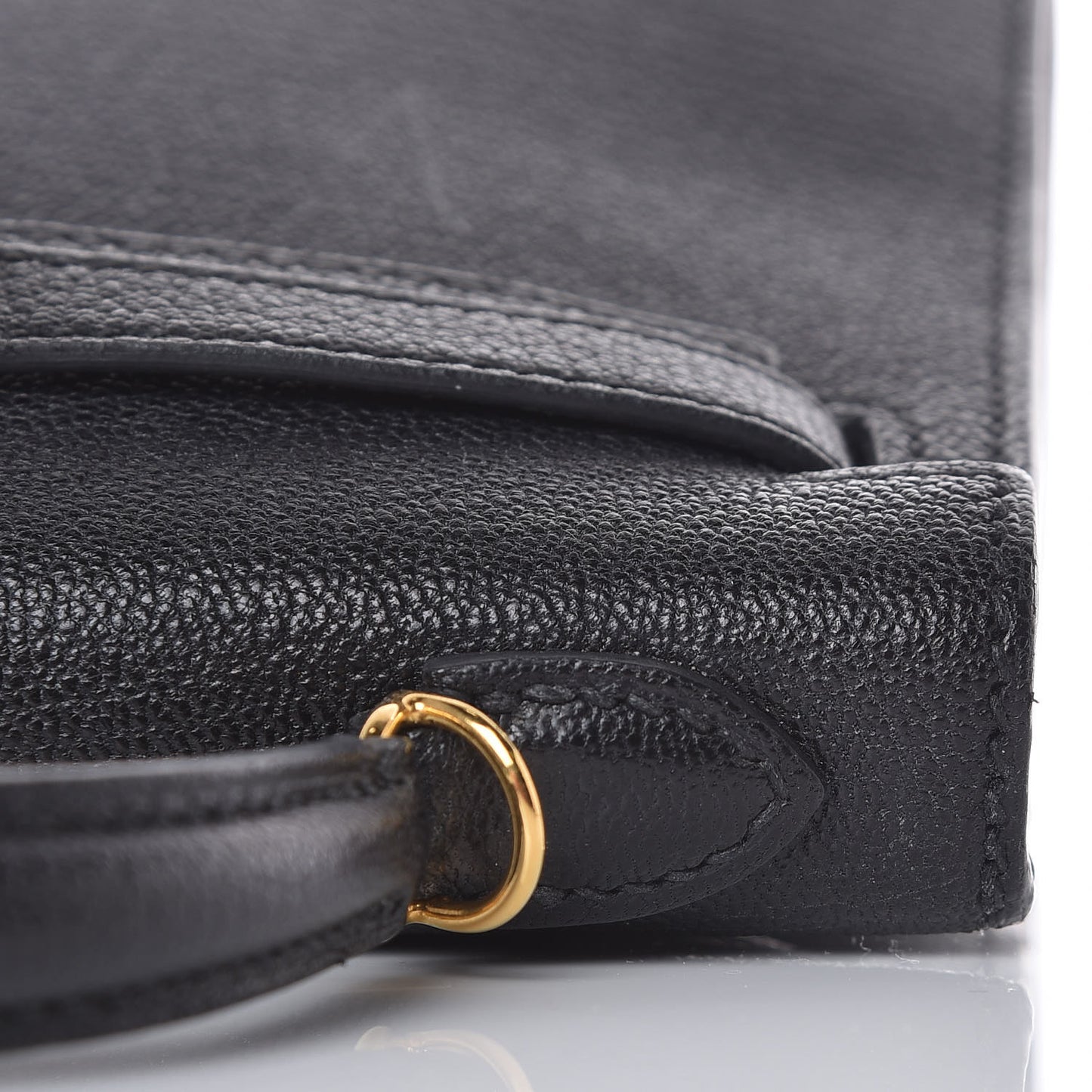 Chevre Chandra Mini Kelly Sellier 20 Black