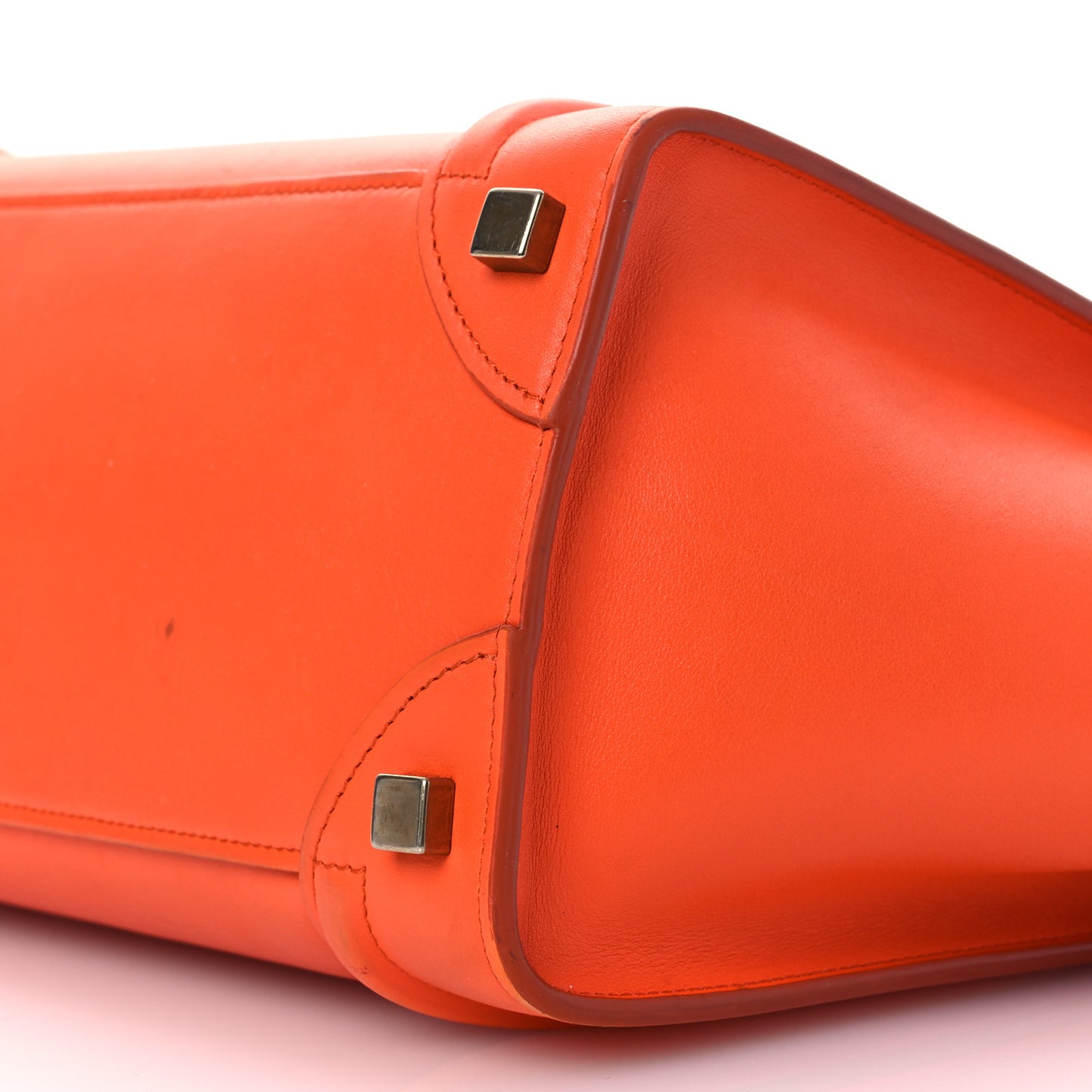 Smooth Calfskin Mini Luggage  Bright Orange